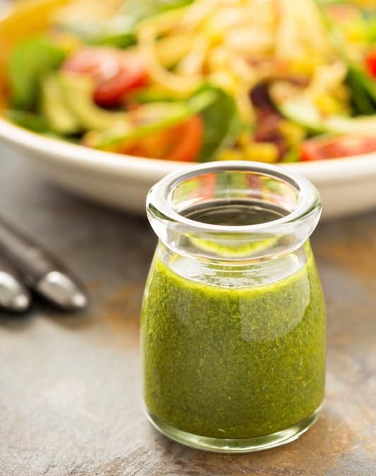 Vegan Green Olive Salad Dressing