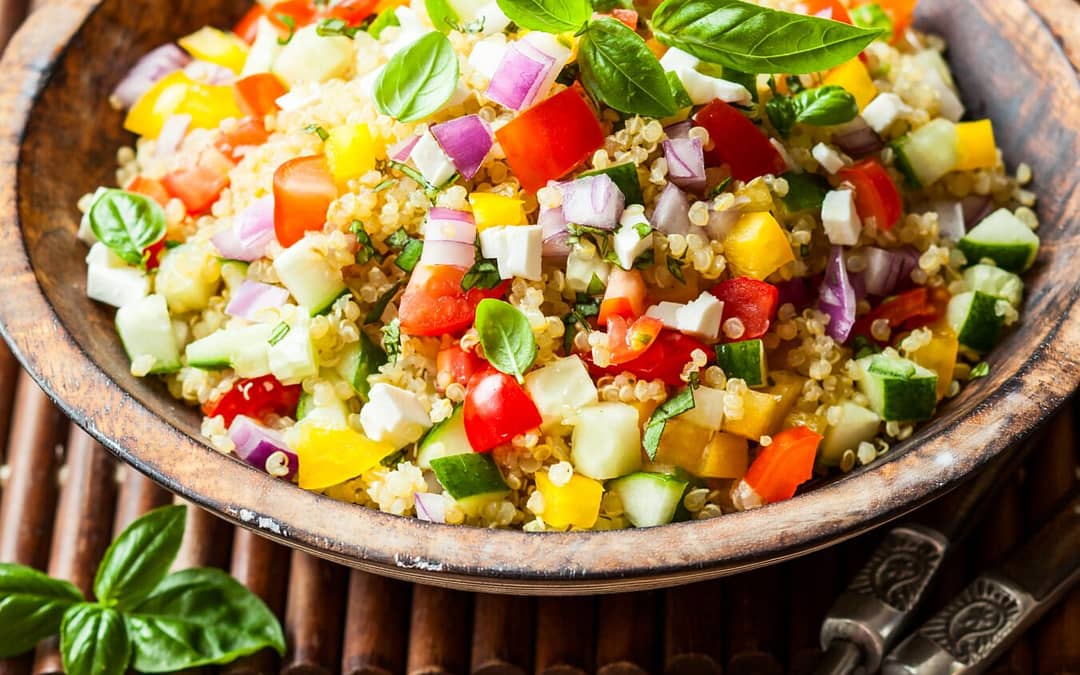 Vegan Quinoa Summer Salad—Dairy-Free