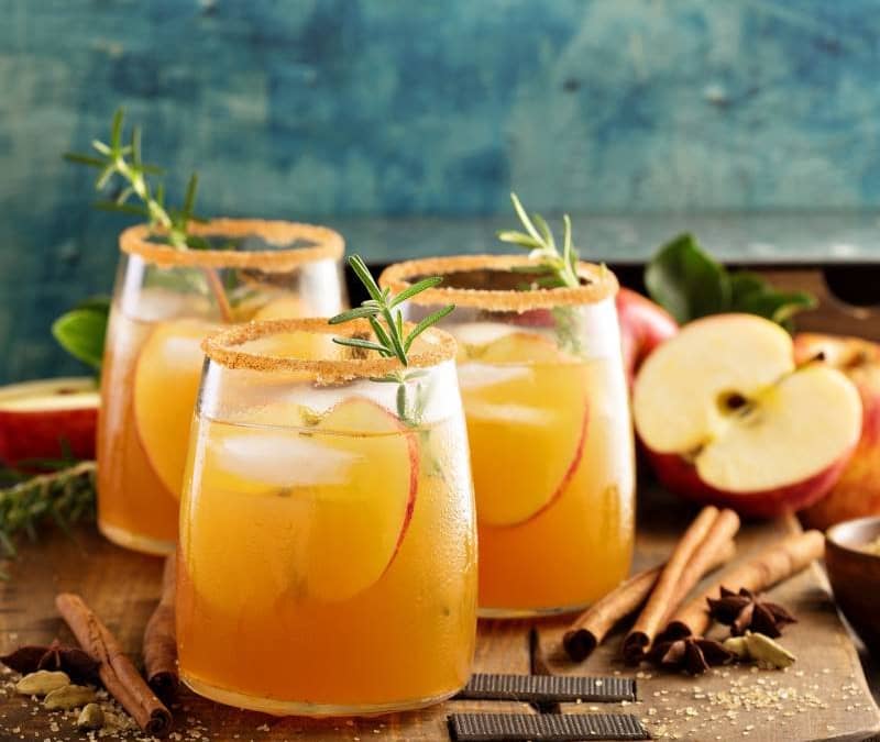 Apple Cider Bourbon Cocktail-Alcohol Free