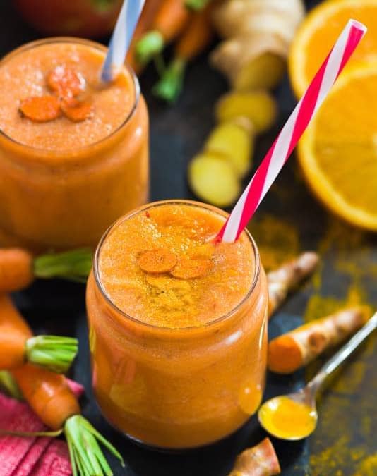 Orange and Carrot Smoothie with Ginger