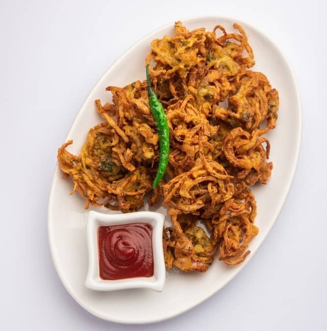 Crispy Baked Onion Fritters