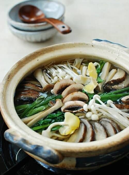 Korean Mushroom Hot Pot (Beoseot Jeongol)