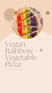 Vegan-Rainbow-Vegetable-Pizza-poster