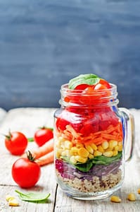 Rainbow Salad in a Jar