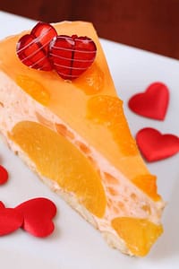 Vegan Peach Mousse with Tangerine