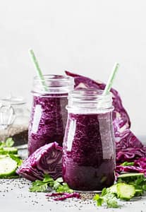 Purple Cabbage and Berry Smoothie