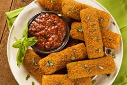 Crispy Potato Vegan Cheese Sticks