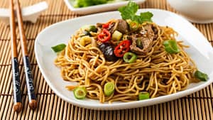 Quick and Easy Vegan Stir-Fried Vegetable Lo Mein