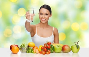 girl in vegan diet