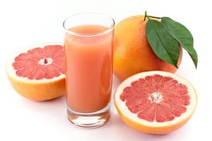 Red grapefruit and juice