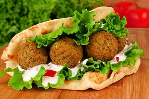 vegan fried falafel