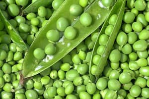 peas, high in beta-carotene