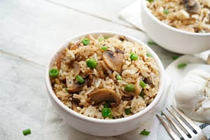 Healthy Vegan Mushroom Fried Rice