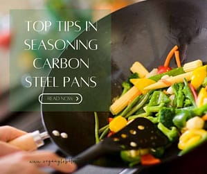 cooking vegetables in carbon steel pans