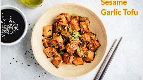 sesame garlic tofu