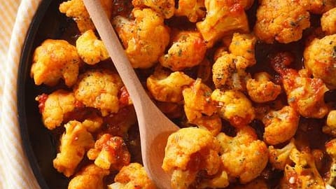 Roasted Cauliflower and Tomato Curry