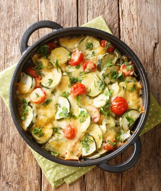 Creamy Zucchini Gratin