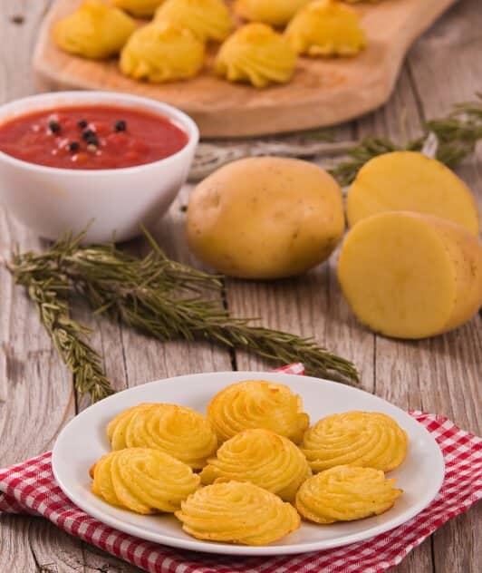 Vegan Duchess Potatoes