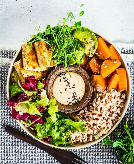Winter Buddha Bowl (with Tahini Sauce)