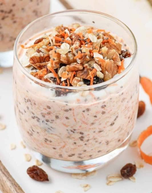 Vegan Carrot Cake Overnight Oats