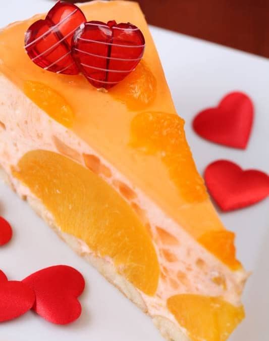 Vegan Peach Mousse with Tangerine