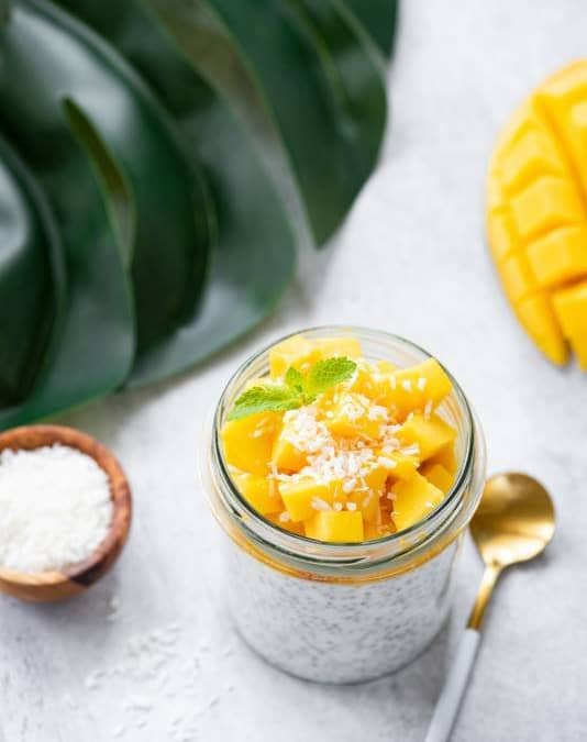 Mango Coconut Chia Pudding