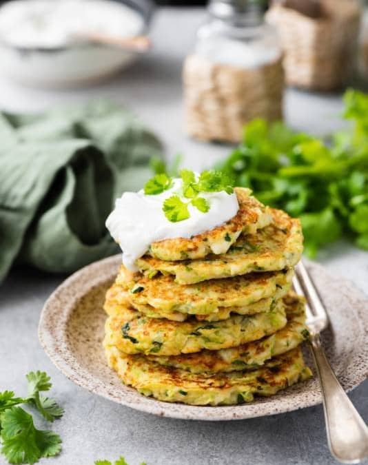 Corn and Zucchini Fritters