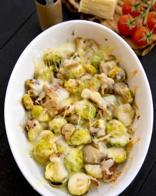 Vegan Brussels Sprout Gratin