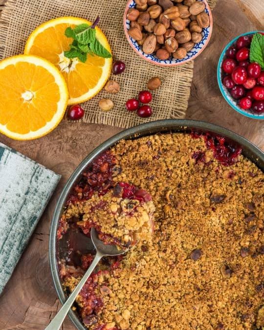 Apple Cranberry Crisp