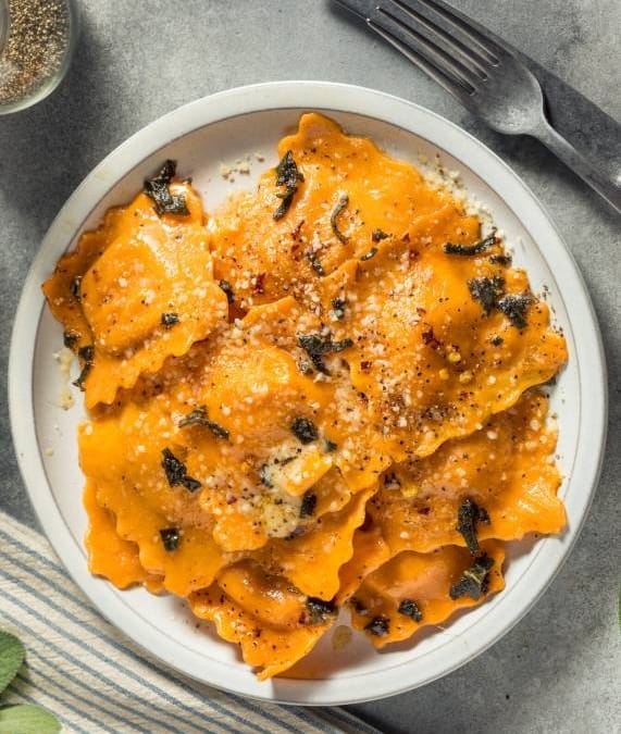 Vegan Pumpkin Ravioli