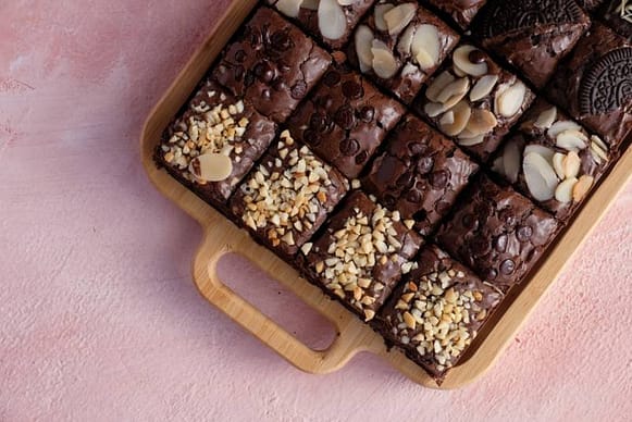 healthy double chocolate brownies