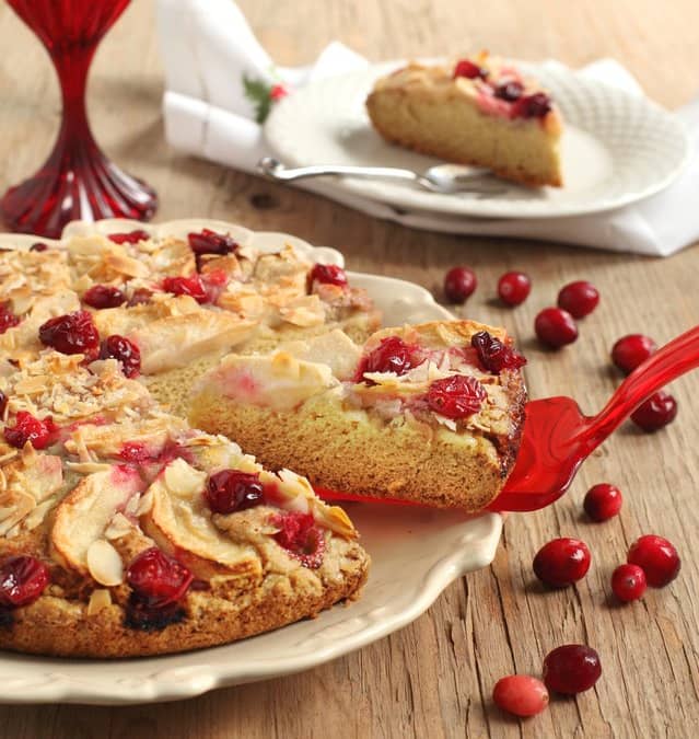 Easy Apple Cranberry Tea Cake