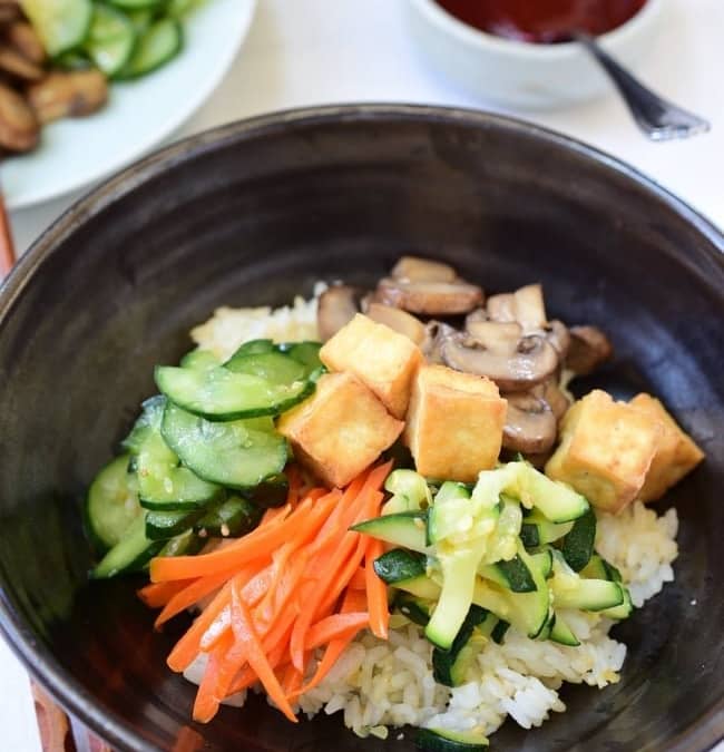 Vegan Tofu Bibimbap