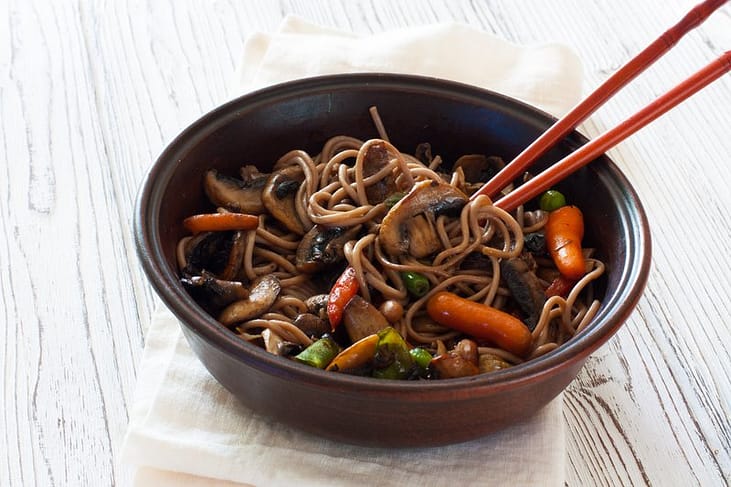 Soba Noodles with Fall Veggies