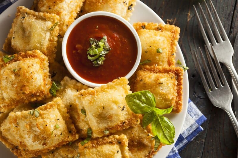 Vegan Fried Ravioli