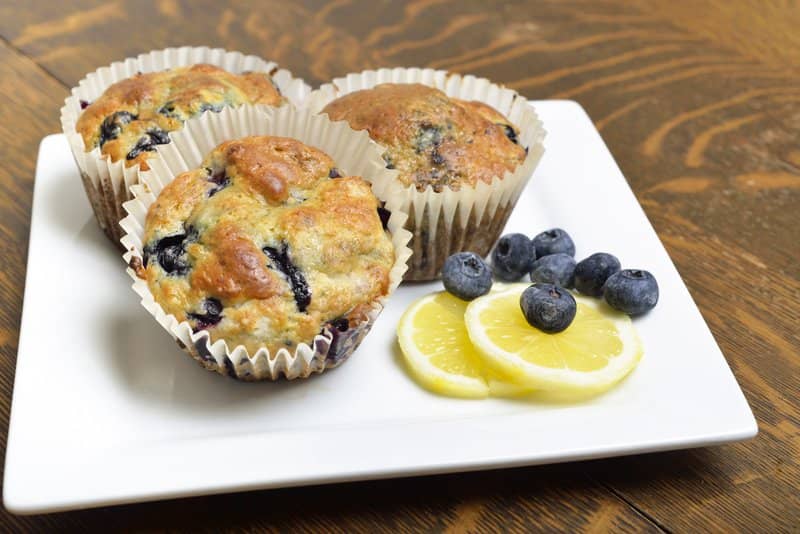 Blueberry Orange Oat Muffins