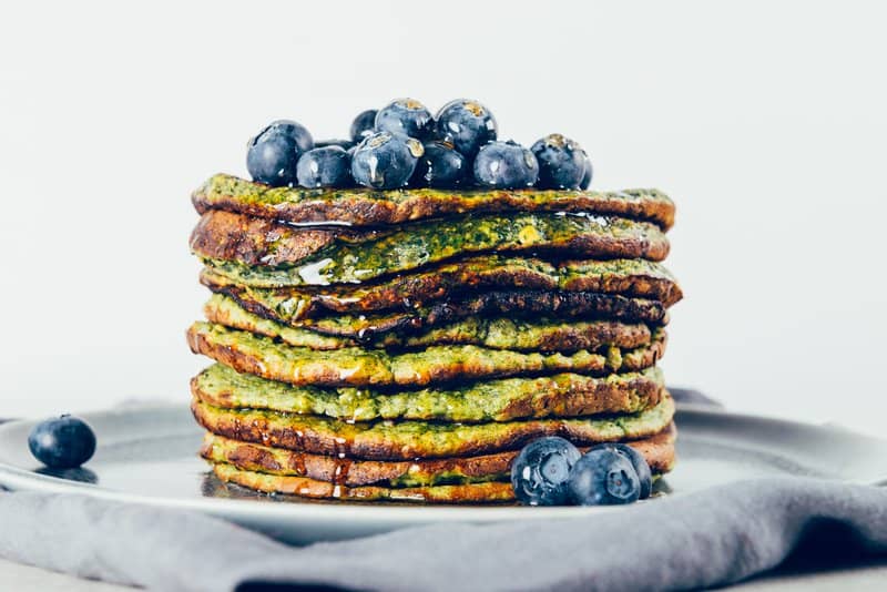 Green Smoothie Pancakes