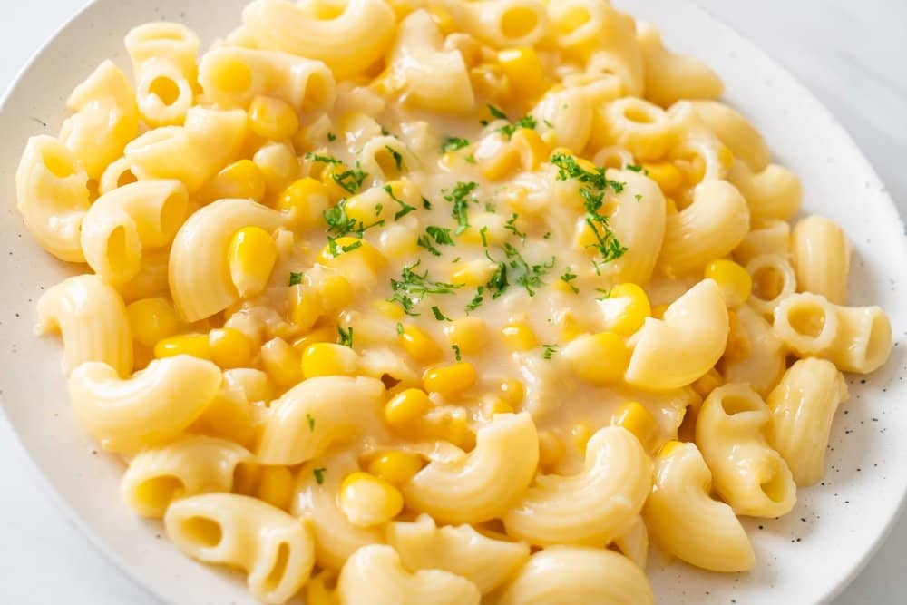 Vegan Macaroni and Corn Cheese