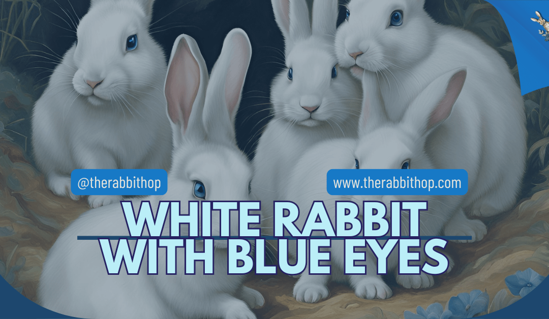 White Rabbit with Blue Eyes
