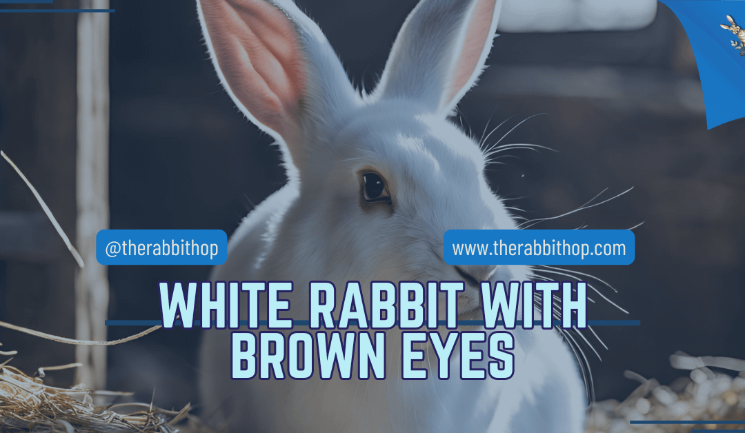 White Rabbit with Brown Eyes