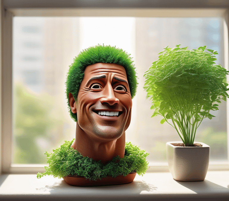 Chia Pet The Rock!