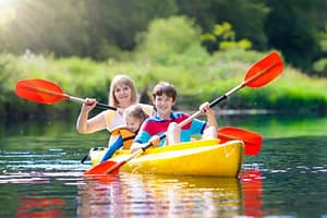 kayak for parent and child