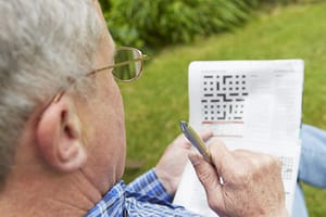 crossword puzzle for memory enhancement