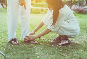 Foot care for elderly with diabetes