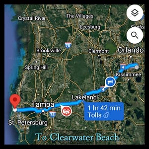how to reach clearwater