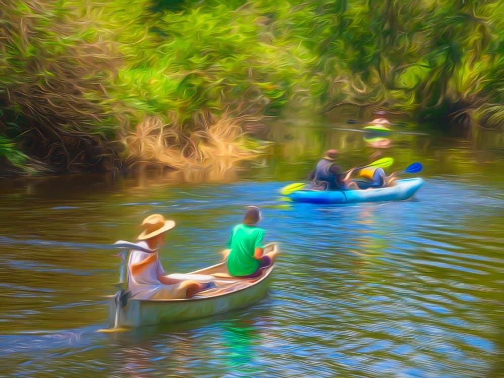 paddling for enjoyment
