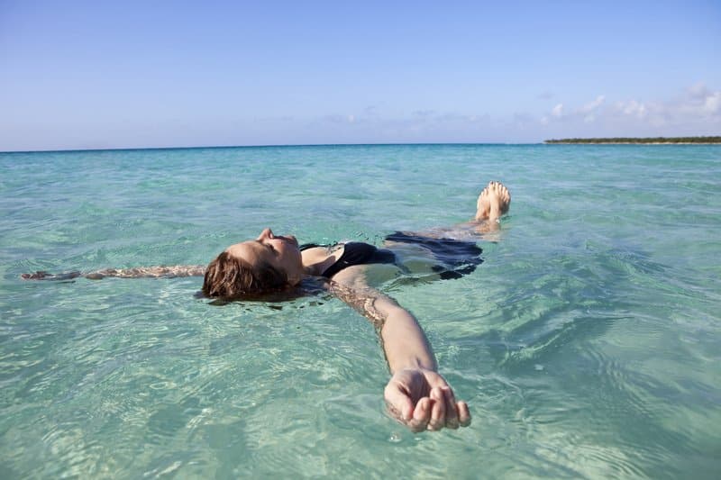 Do You Have to Know How to Swim to Snorkel?, a person floating in the sea