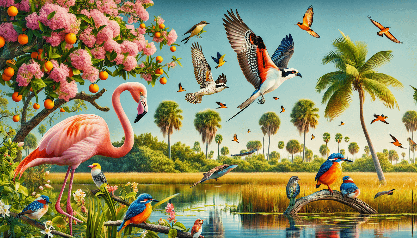 Rich birdlife in Florida